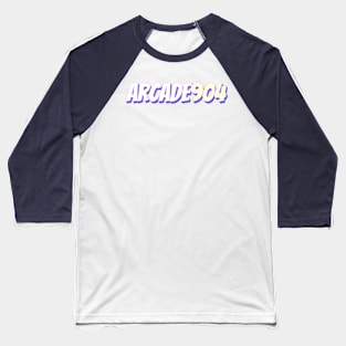 Arcade904 - Retro Purple and Yellow Baseball T-Shirt